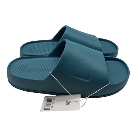 Nike Calm Slide Mens 8 Womens 9 Smokey Blue Slip On Sandals Flip Flop FD4116-005 main image 7